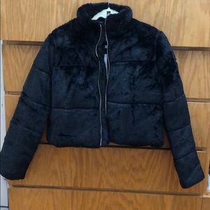 Tiger mist black fur jacket